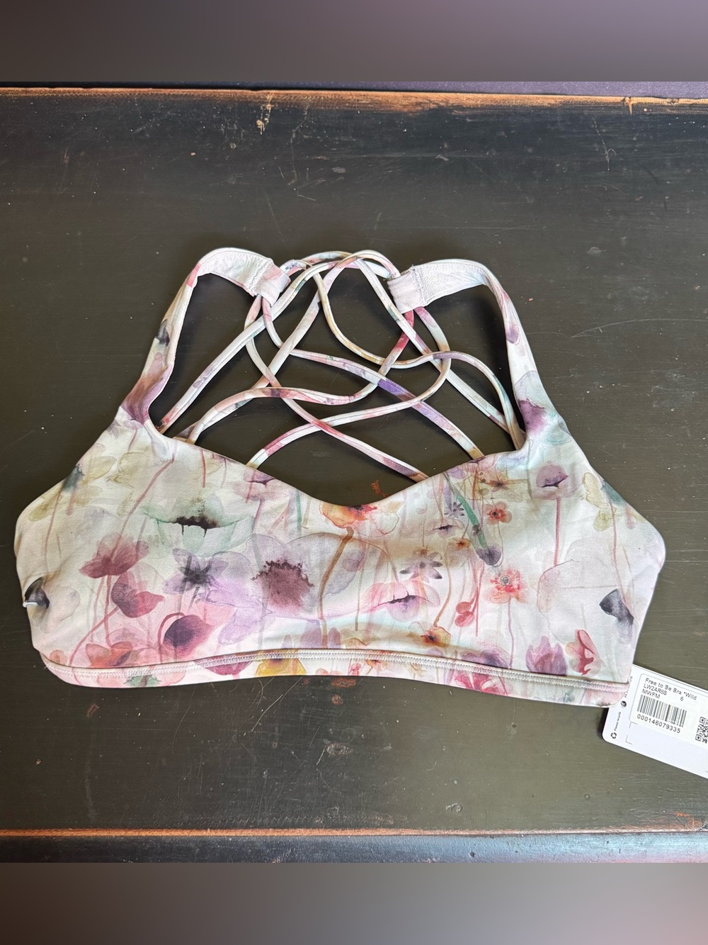 lululemon athletica Floral Strappy Free to be Wild Sports Bra BNWT